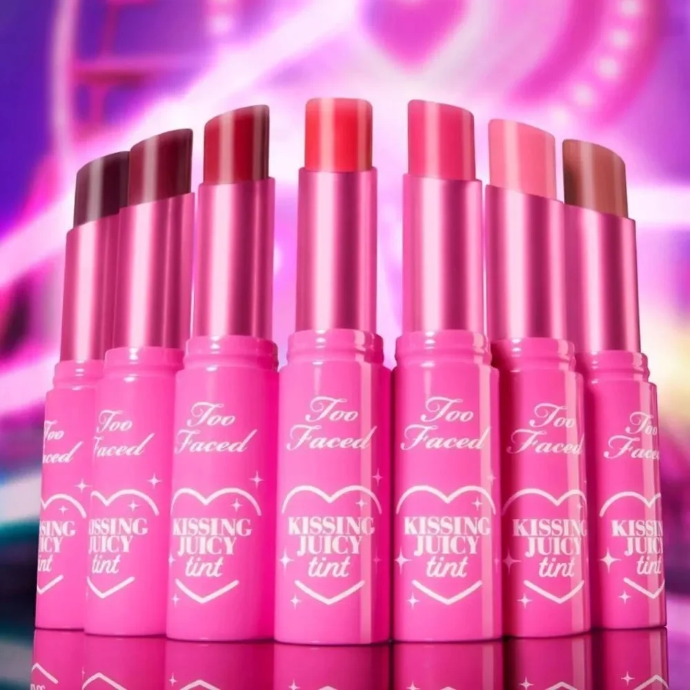Too Faced Kissing Juicy Tint Lip Balm Cream Soda rosy nude